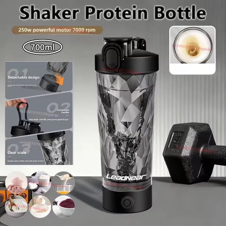 Nouveau : Bouteille mélangeuse automatique électrique pour protéines en poudre, shaker, mélangeur, bouteille à secouer, bouilloire à lait et café pour accessoires de cuisine - FATAONNouveau : Bouteille mélangeuse automatique électrique pour protéines en poudre, shaker, mélangeur, bouteille à secouer, bouilloire à lait et café pour accessoires de cuisineSolutions MaisonFATAON