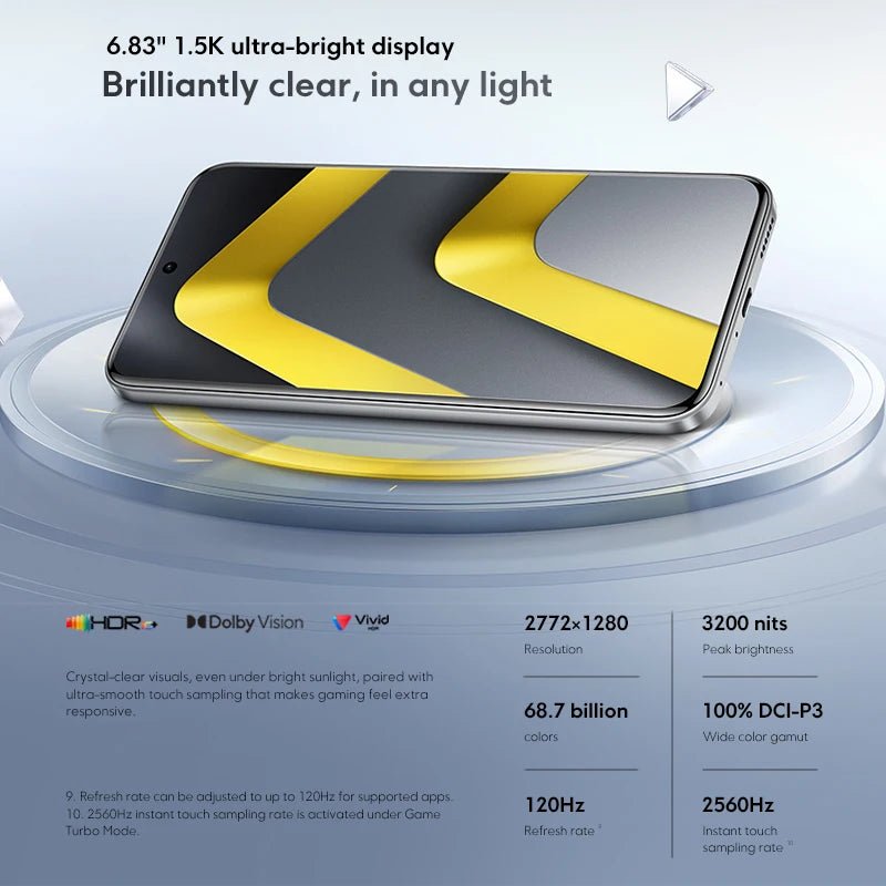Nouveau smartphone POCO M8 Pro 5G version globale, Snapdragon 7s Gen 4, HyperCharge 100W, 6500mAh, écran 6,83 pouces 1,5K, NFC - FATAONNouveau smartphone POCO M8 Pro 5G version globale, Snapdragon 7s Gen 4, HyperCharge 100W, 6500mAh, écran 6,83 pouces 1,5K, NFCProductivité & OrganisationFATAON