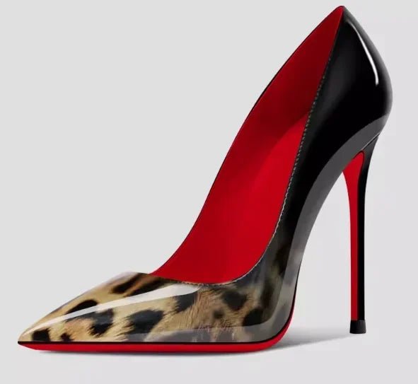 Nouveaux talons hauts noirs pointus de 12cm pour femmes, talons fins avec tempérament sexy, bouche peu profonde, chaussures simples à semelle rouge 34-46 - FATAONNouveaux talons hauts noirs pointus de 12cm pour femmes, talons fins avec tempérament sexy, bouche peu profonde, chaussures simples à semelle rouge 34-46Mode FemmeFATAON