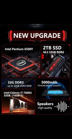 Nouvel Ordinateur Portable 15,6 Pouces Intel 6500Y 32 Go DDR3 512 Go 1 To 2 To SSD Windows 11 Rétroéclairé Lecteur d'Empreintes Digitales Gaming et Bureautique - FATAONNouvel Ordinateur Portable 15,6 Pouces Intel 6500Y 32 Go DDR3 512 Go 1 To 2 To SSD Windows 11 Rétroéclairé Lecteur d'Empreintes Digitales Gaming et BureautiqueProductivité & OrganisationFATAON