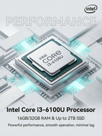 Nouvel ordinateur portable ultra fin de 14,1 pouces, processeur Intel Core I3-6100U, 32 Go de RAM, SSD de 2 To, écran FHD 1920*1080, Windows 11 Pro, ordinateur de bureau pour les études - FATAONNouvel ordinateur portable ultra fin de 14,1 pouces, processeur Intel Core I3-6100U, 32 Go de RAM, SSD de 2 To, écran FHD 1920*1080, Windows 11 Pro, ordinateur de bureau pour les étudesProductivité & OrganisationFATAON