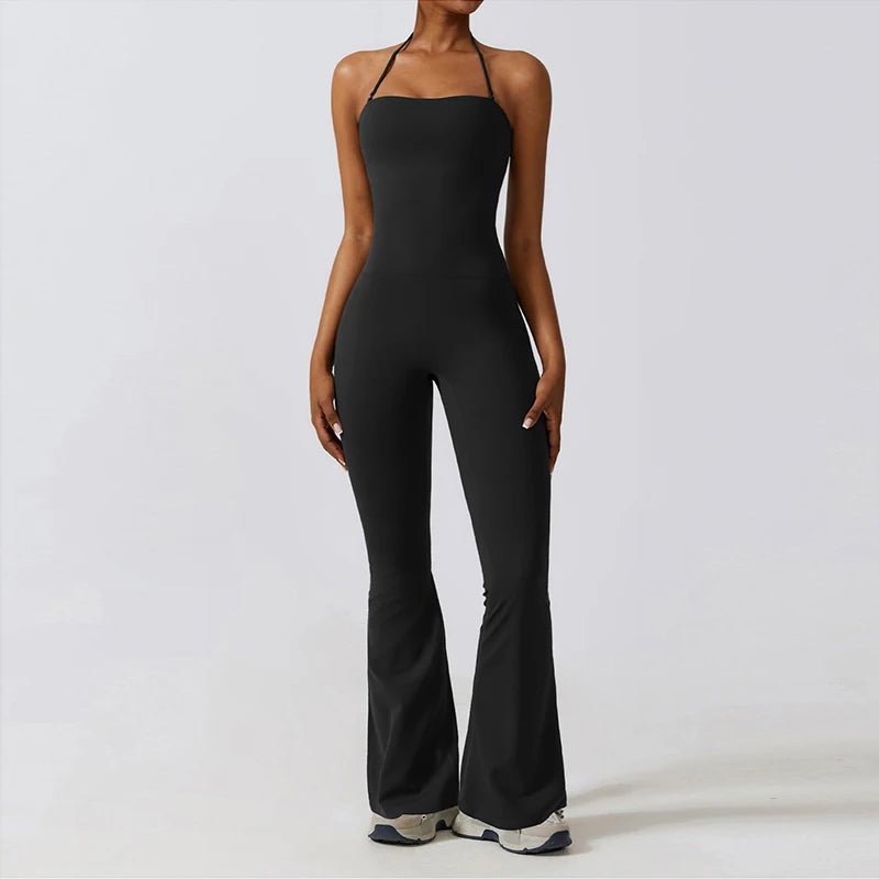 Nouvelle combinaison de yoga sans manches pour femme, salopette évasée de sport à dos nu pour la gym, tenue de sport pour femme - FATAONNouvelle combinaison de yoga sans manches pour femme, salopette évasée de sport à dos nu pour la gym, tenue de sport pour femmeMode FemmeFATAON