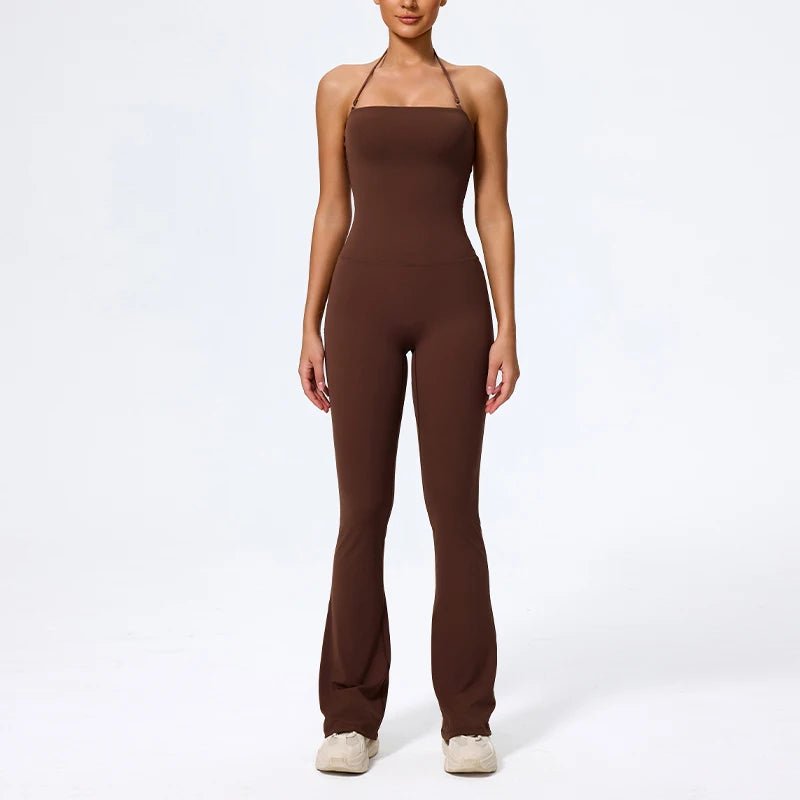 Nouvelle combinaison de yoga sans manches pour femme, salopette évasée de sport à dos nu pour la gym, tenue de sport pour femme - FATAONNouvelle combinaison de yoga sans manches pour femme, salopette évasée de sport à dos nu pour la gym, tenue de sport pour femmeMode FemmeFATAON