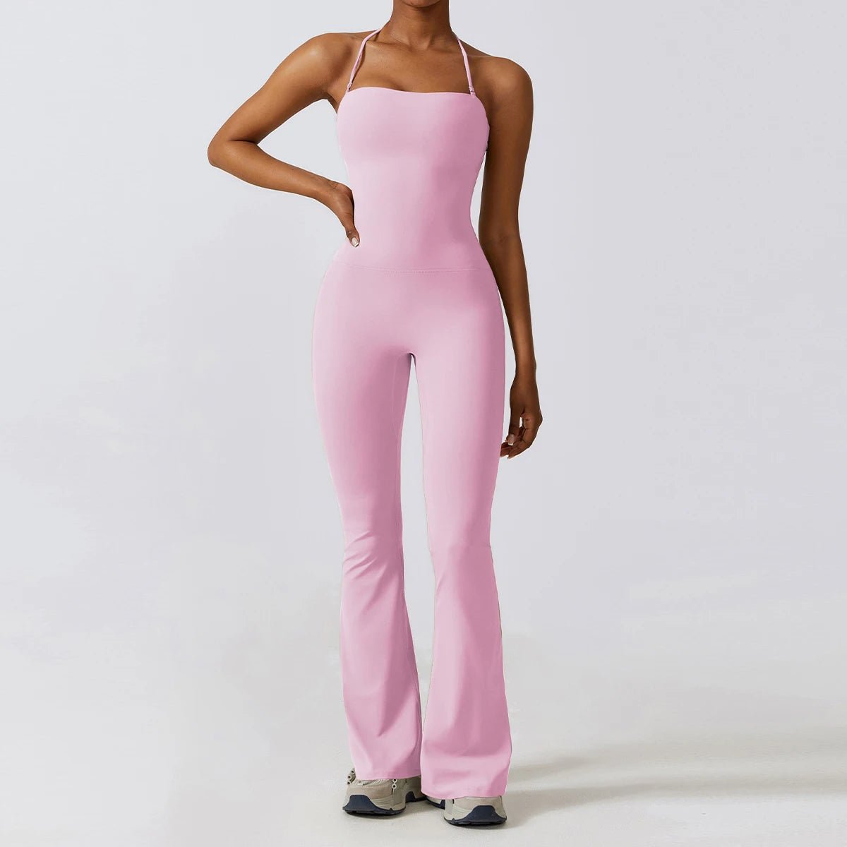 Nouvelle combinaison de yoga sans manches pour femme, salopette évasée de sport à dos nu pour la gym, tenue de sport pour femme - FATAONNouvelle combinaison de yoga sans manches pour femme, salopette évasée de sport à dos nu pour la gym, tenue de sport pour femmeMode FemmeFATAON