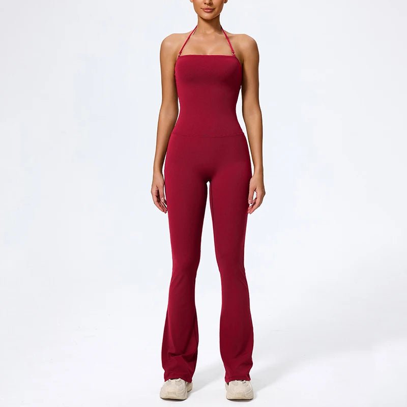 Nouvelle combinaison de yoga sans manches pour femme, salopette évasée de sport à dos nu pour la gym, tenue de sport pour femme - FATAONNouvelle combinaison de yoga sans manches pour femme, salopette évasée de sport à dos nu pour la gym, tenue de sport pour femmeMode FemmeFATAON