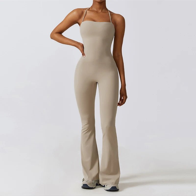 Nouvelle combinaison de yoga sans manches pour femme, salopette évasée de sport à dos nu pour la gym, tenue de sport pour femme - FATAONNouvelle combinaison de yoga sans manches pour femme, salopette évasée de sport à dos nu pour la gym, tenue de sport pour femmeMode FemmeFATAON