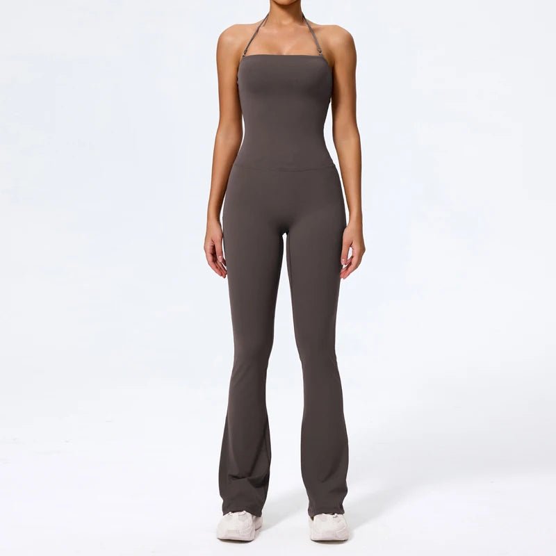Nouvelle combinaison de yoga sans manches pour femme, salopette évasée de sport à dos nu pour la gym, tenue de sport pour femme - FATAONNouvelle combinaison de yoga sans manches pour femme, salopette évasée de sport à dos nu pour la gym, tenue de sport pour femmeMode FemmeFATAON