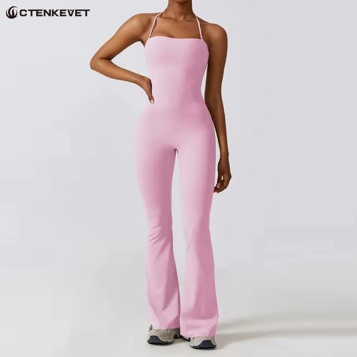 Nouvelle combinaison de yoga sans manches pour femme, salopette évasée de sport à dos nu pour la gym, tenue de sport pour femme - FATAONNouvelle combinaison de yoga sans manches pour femme, salopette évasée de sport à dos nu pour la gym, tenue de sport pour femmeMode FemmeFATAON
