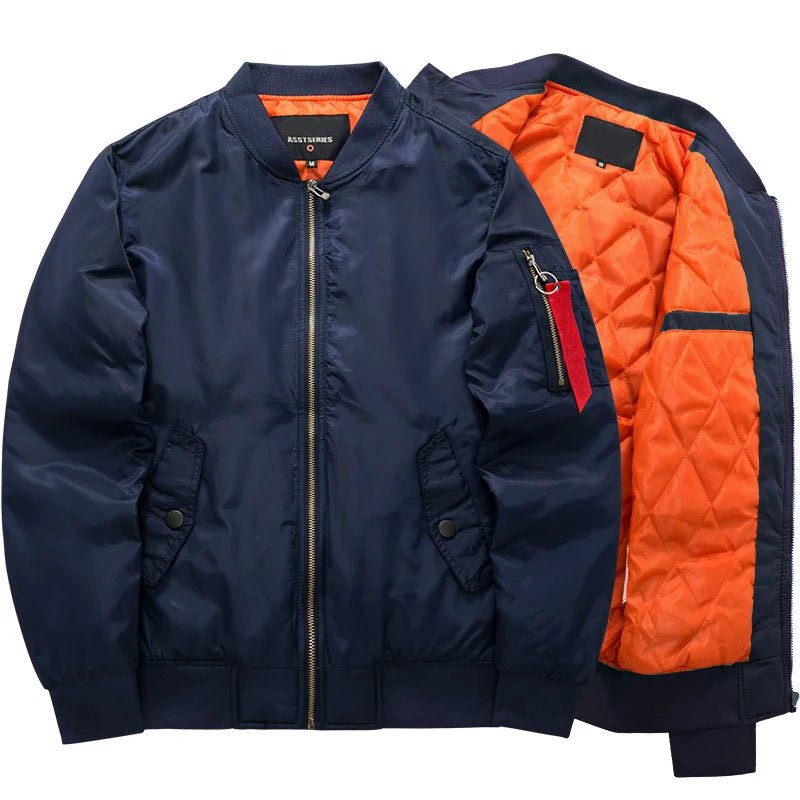 Nouvelle marque hommes veste décontractée grande taille hommes pilote Bomber veste mâle grande taille pardessus Casaco Moletom Masculino - FATAONNouvelle marque hommes veste décontractée grande taille hommes pilote Bomber veste mâle grande taille pardessus Casaco Moletom MasculinoMode HommeFATAON