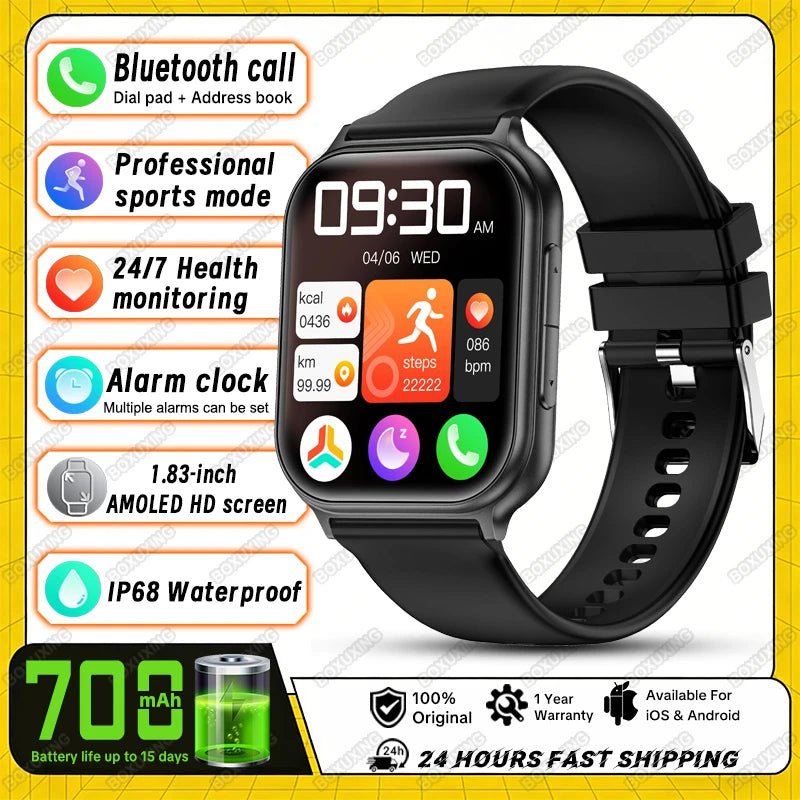 Nouvelle montre connectée 2026 pour femmes, suivi sportif et de forme physique, étanche IP68, fréquence cardiaque 24h intégrée, appels Bluetooth, montre connectée tendance pour femmes - FATAONNouvelle montre connectée 2026 pour femmes, suivi sportif et de forme physique, étanche IP68, fréquence cardiaque 24h intégrée, appels Bluetooth, montre connectée tendance pour femmesMode FemmeFATAON