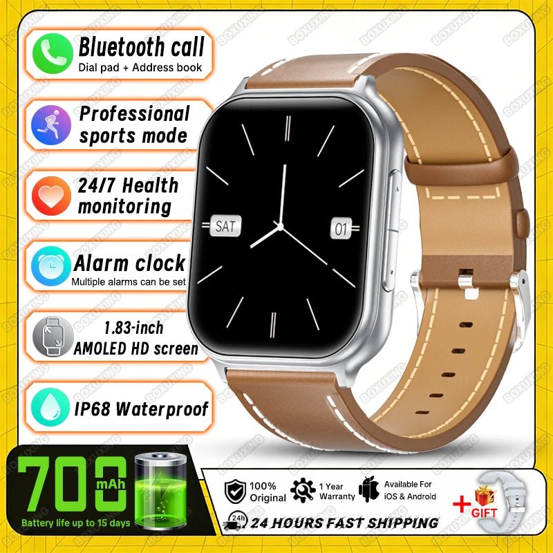 Nouvelle montre connectée 2026 pour femmes, suivi sportif et de forme physique, étanche IP68, fréquence cardiaque 24h intégrée, appels Bluetooth, montre connectée tendance pour femmes - FATAONNouvelle montre connectée 2026 pour femmes, suivi sportif et de forme physique, étanche IP68, fréquence cardiaque 24h intégrée, appels Bluetooth, montre connectée tendance pour femmesMode FemmeFATAON