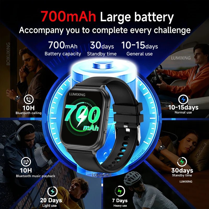 Nouvelle montre connectée 2026 pour femmes, suivi sportif et de forme physique, étanche IP68, fréquence cardiaque 24h intégrée, appels Bluetooth, montre connectée tendance pour femmes - FATAONNouvelle montre connectée 2026 pour femmes, suivi sportif et de forme physique, étanche IP68, fréquence cardiaque 24h intégrée, appels Bluetooth, montre connectée tendance pour femmesMode FemmeFATAON
