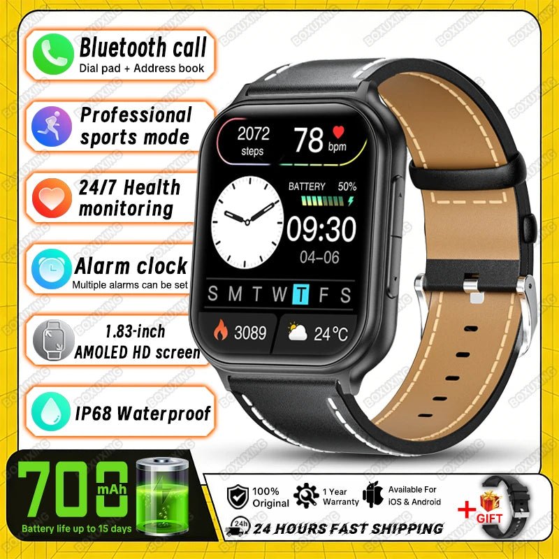 Nouvelle montre connectée 2026 pour femmes, suivi sportif et de forme physique, étanche IP68, fréquence cardiaque 24h intégrée, appels Bluetooth, montre connectée tendance pour femmes - FATAONNouvelle montre connectée 2026 pour femmes, suivi sportif et de forme physique, étanche IP68, fréquence cardiaque 24h intégrée, appels Bluetooth, montre connectée tendance pour femmesMode FemmeFATAON