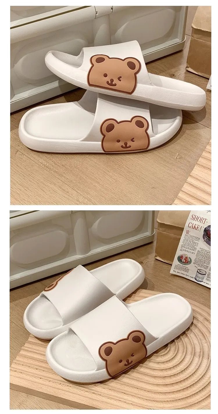 Nouvelles sandales et pantoufles pour femmes, avec semelles épaisses et pantoufles à séchage rapide de dessin animé mignon à l'extérieur, salle de bain douce intérieure - FATAONNouvelles sandales et pantoufles pour femmes, avec semelles épaisses et pantoufles à séchage rapide de dessin animé mignon à l'extérieur, salle de bain douce intérieureMode FemmeFATAON