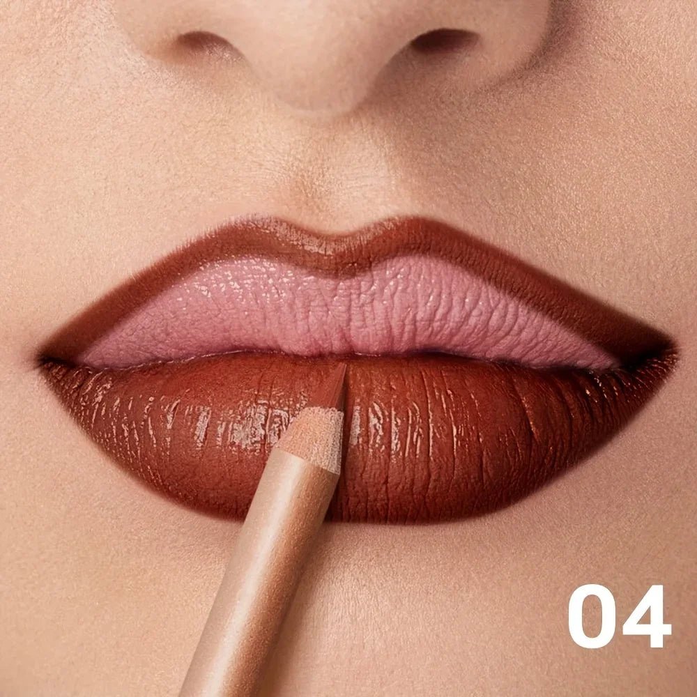 Nude Matte Lip Liner, Waterproof Long Lasting High Pigment Lip Pencil, Smooth Precise Lip Makeup Gift for Women - Fix & GoNude Matte Lip Liner, Waterproof Long Lasting High Pigment Lip Pencil, Smooth Precise Lip Makeup Gift for WomenFix & Go