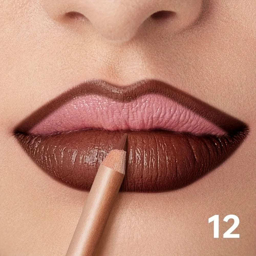 Nude Matte Lip Liner, Waterproof Long Lasting High Pigment Lip Pencil, Smooth Precise Lip Makeup Gift for Women - Fix & GoNude Matte Lip Liner, Waterproof Long Lasting High Pigment Lip Pencil, Smooth Precise Lip Makeup Gift for WomenFix & Go