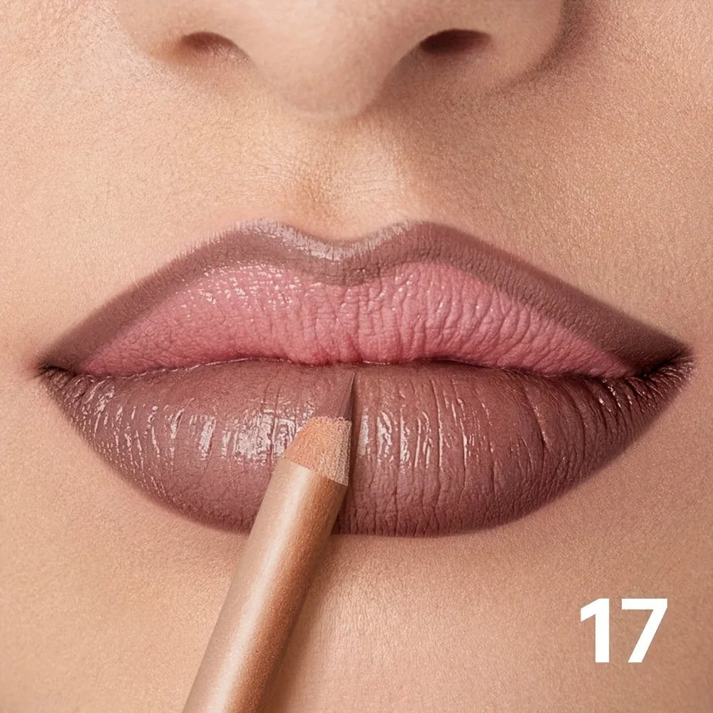 Nude Matte Lip Liner, Waterproof Long Lasting High Pigment Lip Pencil, Smooth Precise Lip Makeup Gift for Women - Fix & GoNude Matte Lip Liner, Waterproof Long Lasting High Pigment Lip Pencil, Smooth Precise Lip Makeup Gift for WomenFix & Go
