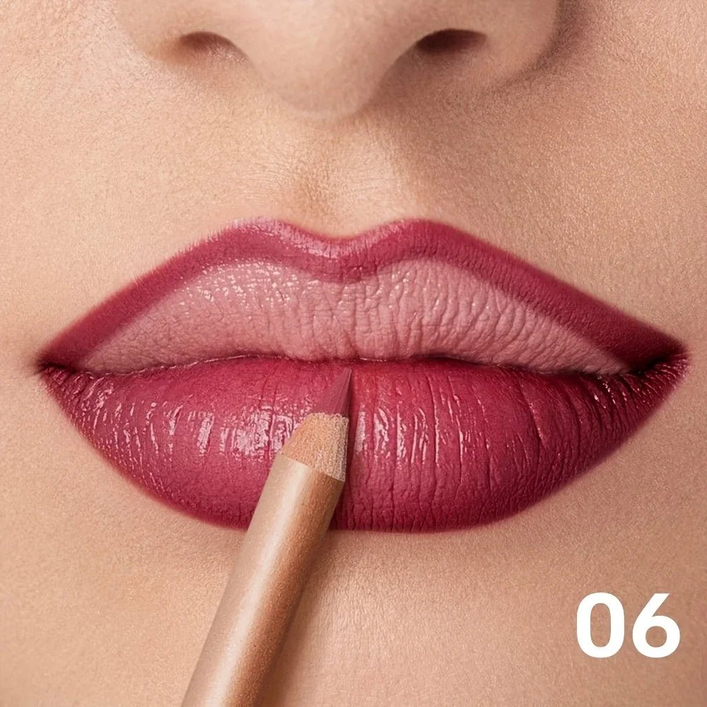 Nude Matte Lip Liner, Waterproof Long Lasting High Pigment Lip Pencil, Smooth Precise Lip Makeup Gift for Women - Fix & GoNude Matte Lip Liner, Waterproof Long Lasting High Pigment Lip Pencil, Smooth Precise Lip Makeup Gift for WomenFix & Go