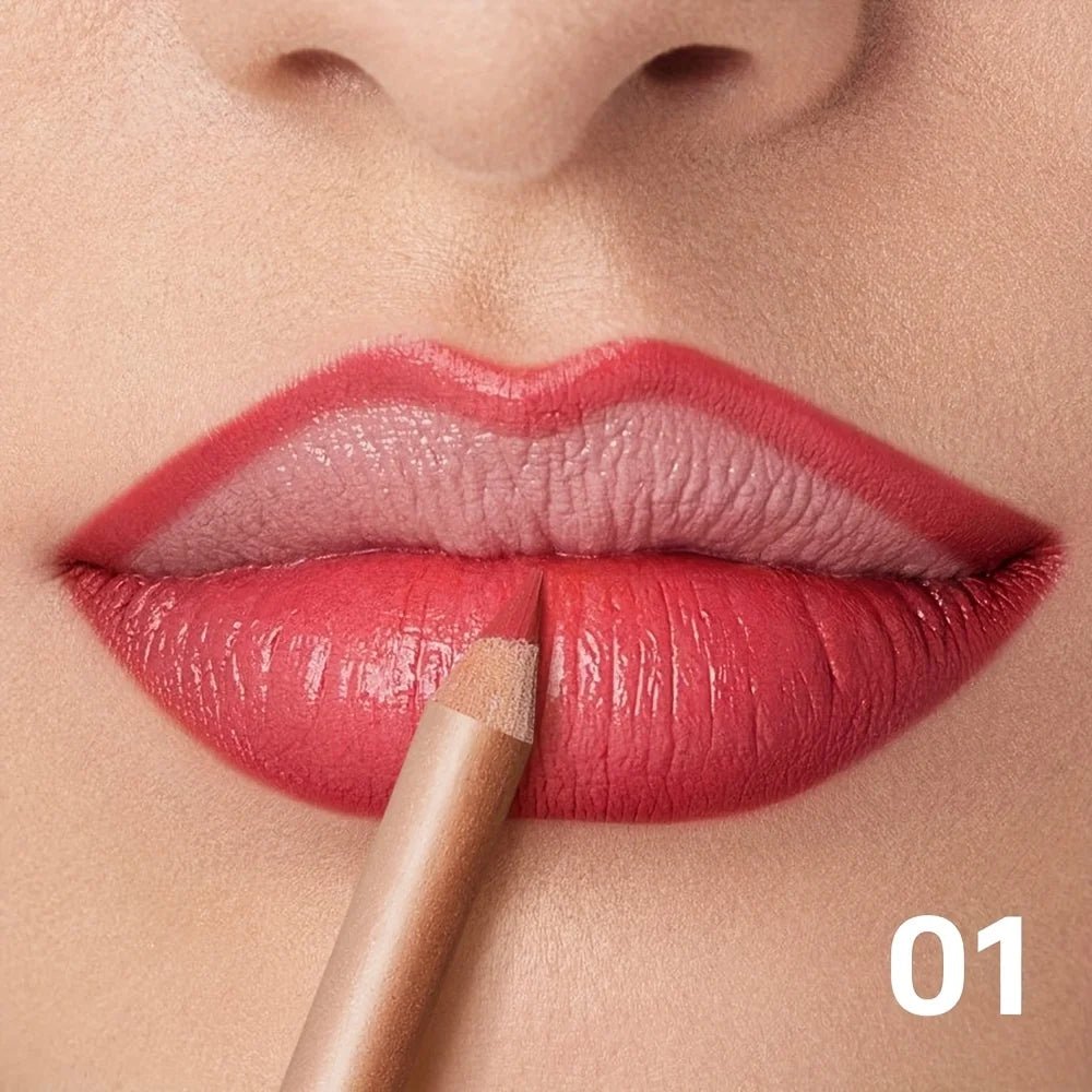 Nude Matte Lip Liner, Waterproof Long Lasting High Pigment Lip Pencil, Smooth Precise Lip Makeup Gift for Women - Fix & GoNude Matte Lip Liner, Waterproof Long Lasting High Pigment Lip Pencil, Smooth Precise Lip Makeup Gift for WomenFix & Go