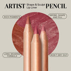 Nude Matte Lip Liner, Waterproof Long Lasting High Pigment Lip Pencil, Smooth Precise Lip Makeup Gift for Women - Fix & GoNude Matte Lip Liner, Waterproof Long Lasting High Pigment Lip Pencil, Smooth Precise Lip Makeup Gift for WomenFix & Go