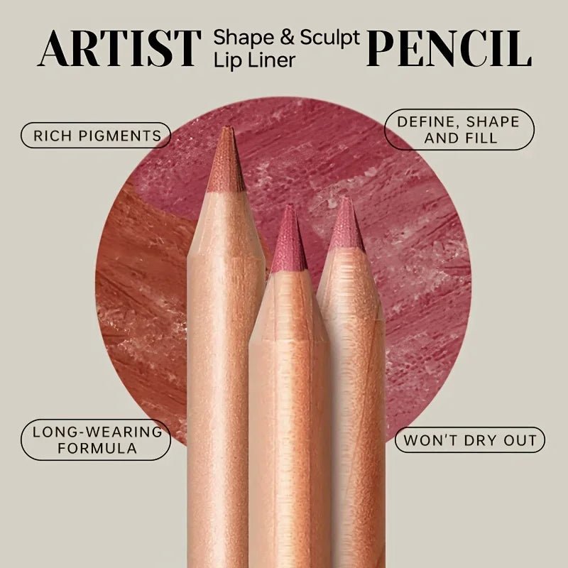 Nude Matte Lip Liner, Waterproof Long Lasting High Pigment Lip Pencil, Smooth Precise Lip Makeup Gift for Women - Fix & GoNude Matte Lip Liner, Waterproof Long Lasting High Pigment Lip Pencil, Smooth Precise Lip Makeup Gift for WomenFix & Go