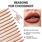 Nude Matte Lip Liner, Waterproof Long Lasting High Pigment Lip Pencil, Smooth Precise Lip Makeup Gift for Women - Fix & GoNude Matte Lip Liner, Waterproof Long Lasting High Pigment Lip Pencil, Smooth Precise Lip Makeup Gift for WomenFix & Go