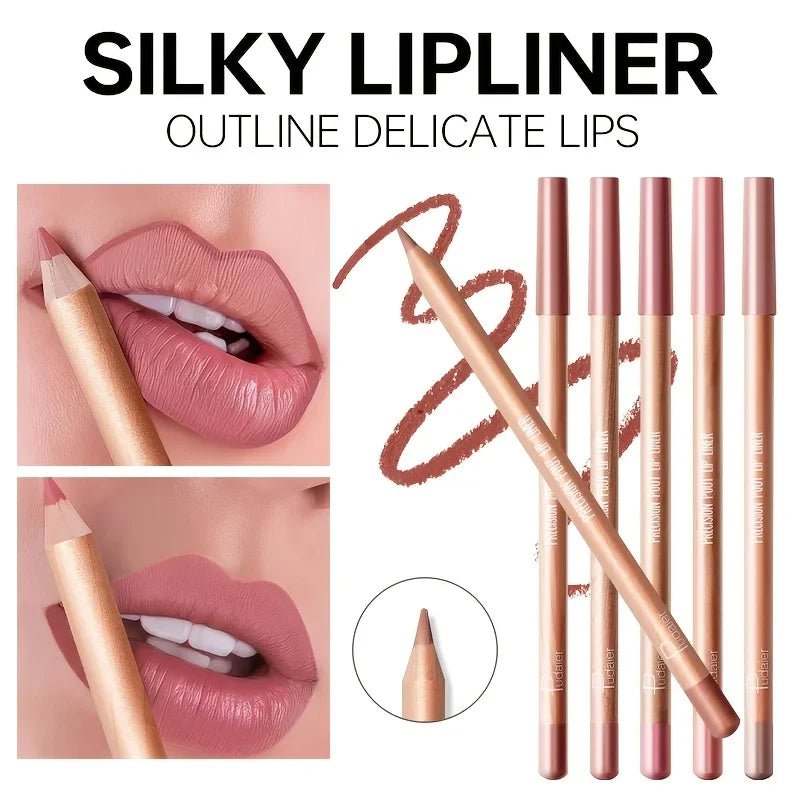 Nude Matte Lip Liner, Waterproof Long Lasting High Pigment Lip Pencil, Smooth Precise Lip Makeup Gift for Women - Fix & GoNude Matte Lip Liner, Waterproof Long Lasting High Pigment Lip Pencil, Smooth Precise Lip Makeup Gift for WomenFix & Go
