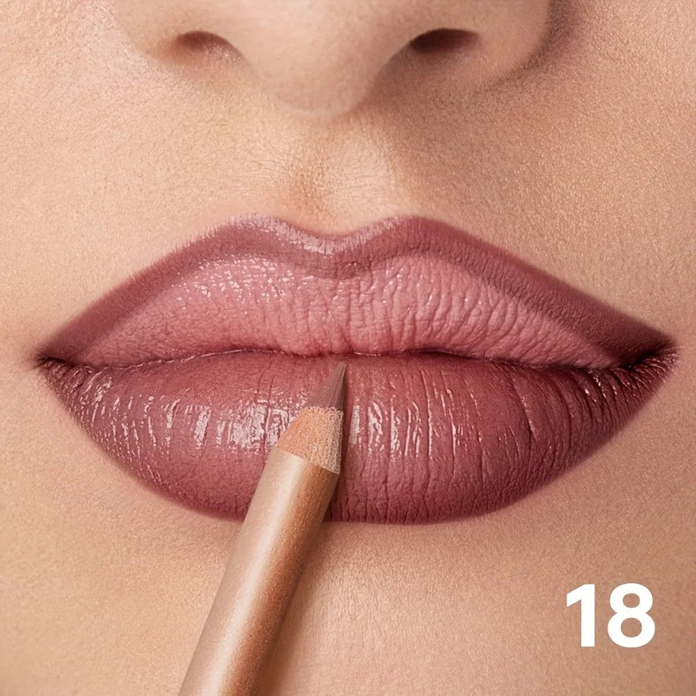 Nude Matte Lip Liner, Waterproof Long Lasting High Pigment Lip Pencil, Smooth Precise Lip Makeup Gift for Women - Fix & GoNude Matte Lip Liner, Waterproof Long Lasting High Pigment Lip Pencil, Smooth Precise Lip Makeup Gift for WomenFix & Go