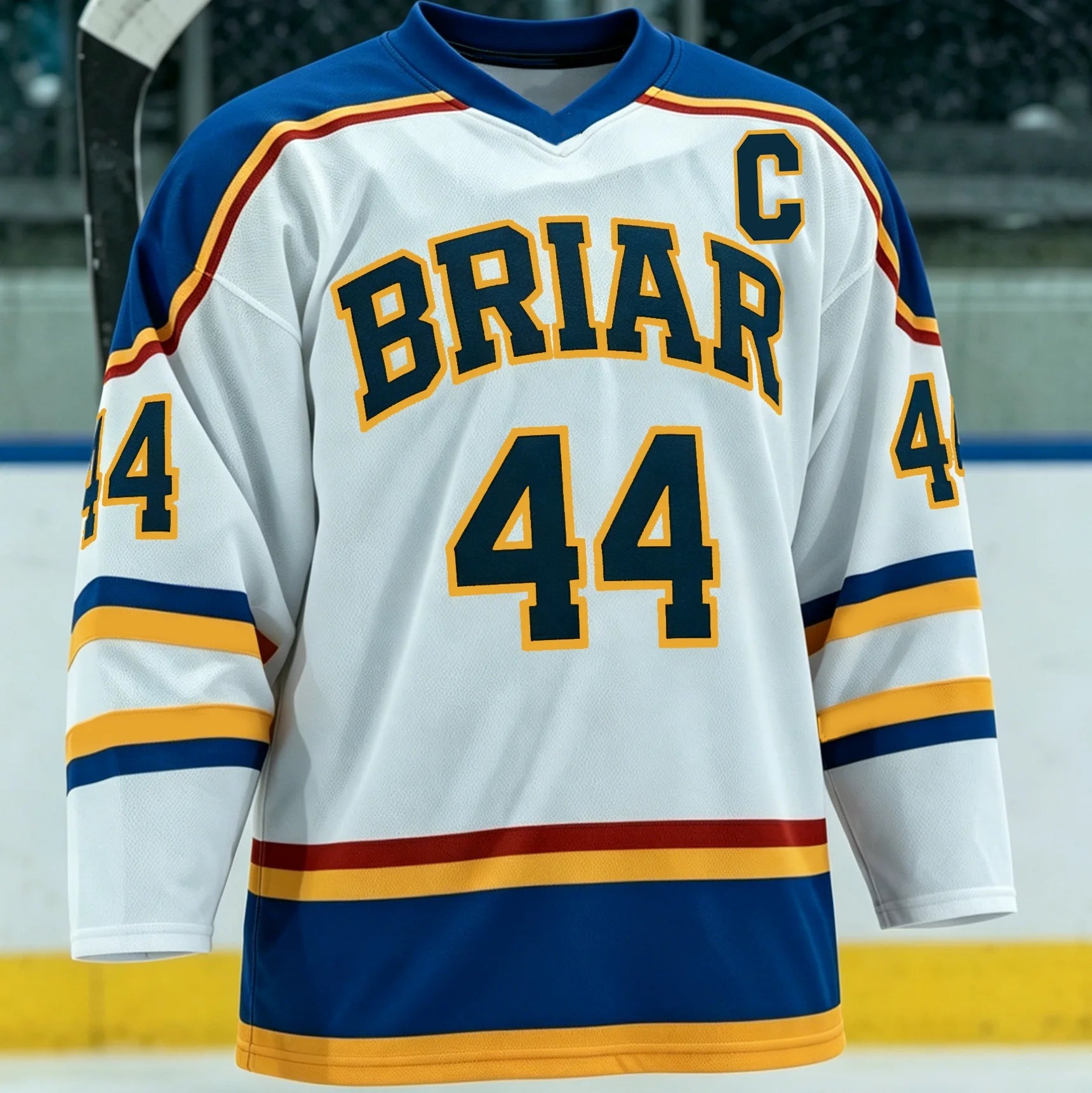Off Campus BRIAR Briar University Hockey Jersey GRAHAM 44 Fashion Sportswear Unisex Casual Breathable Loose Long Sleeve Tops Tee - FATAONOff Campus BRIAR Briar University Hockey Jersey GRAHAM 44 Fashion Sportswear Unisex Casual Breathable Loose Long Sleeve Tops TeeMode HommeFATAON