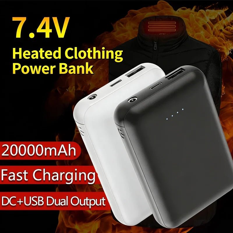 OnePlus Portable Power Bank 20000mah External Battery USB Fast Charging Mini Heating For Vest Jacket Socks Glove Equipment - Fix & GoOnePlus Portable Power Bank 20000mah External Battery USB Fast Charging Mini Heating For Vest Jacket Socks Glove EquipmentTechnologie PortableFix & Go