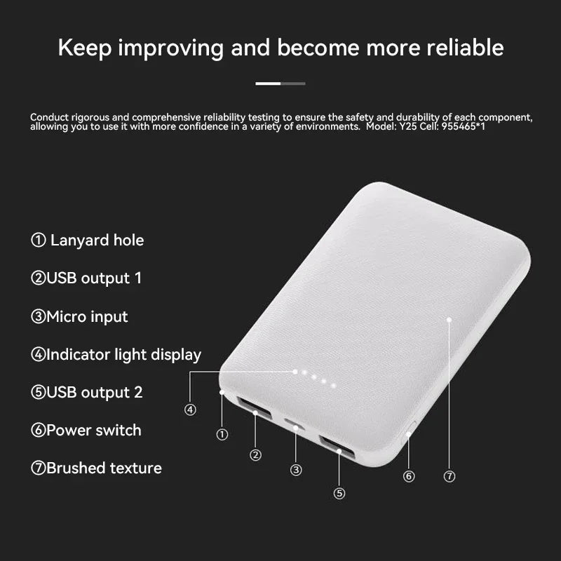 OnePlus Portable Power Bank 20000mah External Battery USB Fast Charging Mini Heating For Vest Jacket Socks Glove Equipment - Fix & GoOnePlus Portable Power Bank 20000mah External Battery USB Fast Charging Mini Heating For Vest Jacket Socks Glove EquipmentTechnologie PortableFix & Go