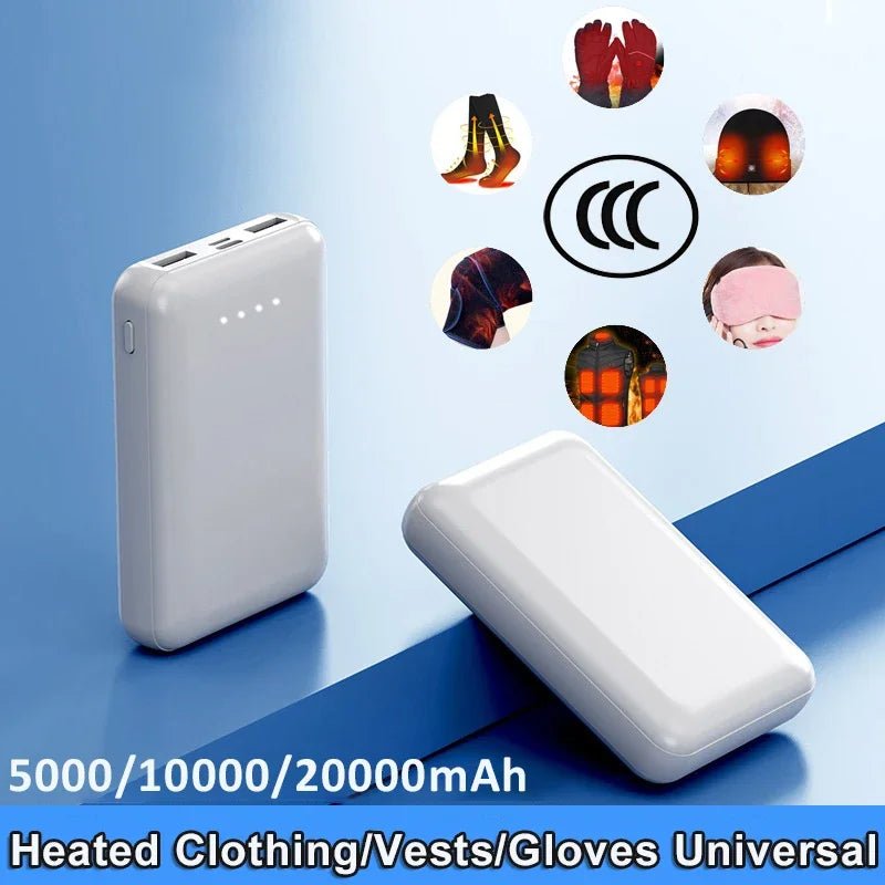 OnePlus Portable Power Bank 20000mah External Battery USB Fast Charging Mini Heating For Vest Jacket Socks Glove Equipment - Fix & GoOnePlus Portable Power Bank 20000mah External Battery USB Fast Charging Mini Heating For Vest Jacket Socks Glove EquipmentTechnologie PortableFix & Go