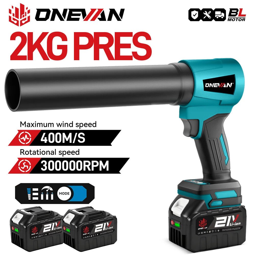 ONEVAN 400 M/s souffleurs Turbo électriques sans brosse 300000 tr/min souffleur de feuilles portatif outil de soufflage de poussière pour batterie Makita 18 V - FATAONONEVAN 400 M/s souffleurs Turbo électriques sans brosse 300000 tr/min souffleur de feuilles portatif outil de soufflage de poussière pour batterie Makita 18 VOutils & PerformanceFATAON