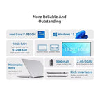 Ordinateur portable 2026 Core i7 9850H A3950, Windows 11 Pro, 16 Go de RAM, 1 To SSD, écran HD 1920*1080, PC de jeu portable pour gamer - FATAONOrdinateur portable 2026 Core i7 9850H A3950, Windows 11 Pro, 16 Go de RAM, 1 To SSD, écran HD 1920*1080, PC de jeu portable pour gamerProductivité & OrganisationFATAON