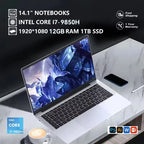 Ordinateur portable 2026 Core i7 9850H A3950, Windows 11 Pro, 16 Go de RAM, 1 To SSD, écran HD 1920*1080, PC de jeu portable pour gamer - FATAONOrdinateur portable 2026 Core i7 9850H A3950, Windows 11 Pro, 16 Go de RAM, 1 To SSD, écran HD 1920*1080, PC de jeu portable pour gamerProductivité & OrganisationFATAON