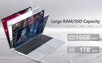 Ordinateur portable de jeu 15,6 pouces Windows 11, Intel Core i9-10980HK, 16 Go de RAM, SSD 1 To, clavier rétroéclairé, lecteur d'empreintes digitales - FATAONOrdinateur portable de jeu 15,6 pouces Windows 11, Intel Core i9-10980HK, 16 Go de RAM, SSD 1 To, clavier rétroéclairé, lecteur d'empreintes digitalesProductivité & OrganisationFATAON