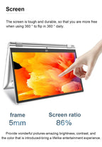Ordinateur portable mini 2 en 1 portable, écran tactile 11,6 pouces, Intel N4020, 8 Go, 512 Go, Windows 11 Pro, Office, tablette PC, ordinateur portable pour l'apprentissage - FATAONOrdinateur portable mini 2 en 1 portable, écran tactile 11,6 pouces, Intel N4020, 8 Go, 512 Go, Windows 11 Pro, Office, tablette PC, ordinateur portable pour l'apprentissageProductivité & OrganisationFATAON