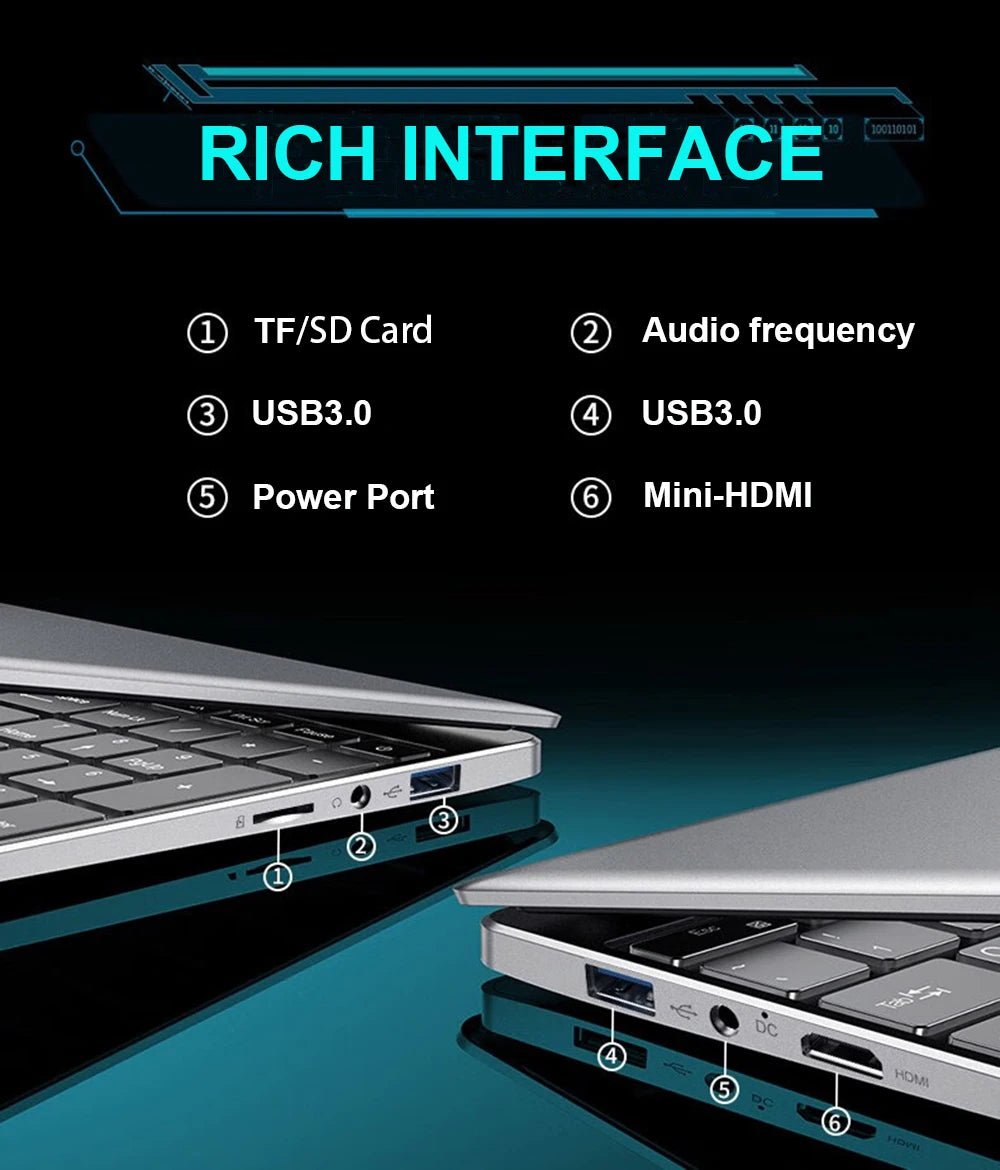 Ordinateur portable ultra-fin Windows 11 15,6 pouces, Intel Core i9-9900U, 16 Go de RAM, SSD 1 To/2 To, lecteur d'empreintes digitales, pour le bureau et les jeux - FATAONOrdinateur portable ultra-fin Windows 11 15,6 pouces, Intel Core i9-9900U, 16 Go de RAM, SSD 1 To/2 To, lecteur d'empreintes digitales, pour le bureau et les jeuxProductivité & OrganisationFATAON