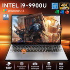 Ordinateur portable ultra-fin Windows 11 15,6 pouces, Intel Core i9-9900U, 16 Go de RAM, SSD 1 To/2 To, lecteur d'empreintes digitales, pour le bureau et les jeux - FATAONOrdinateur portable ultra-fin Windows 11 15,6 pouces, Intel Core i9-9900U, 16 Go de RAM, SSD 1 To/2 To, lecteur d'empreintes digitales, pour le bureau et les jeuxProductivité & OrganisationFATAON