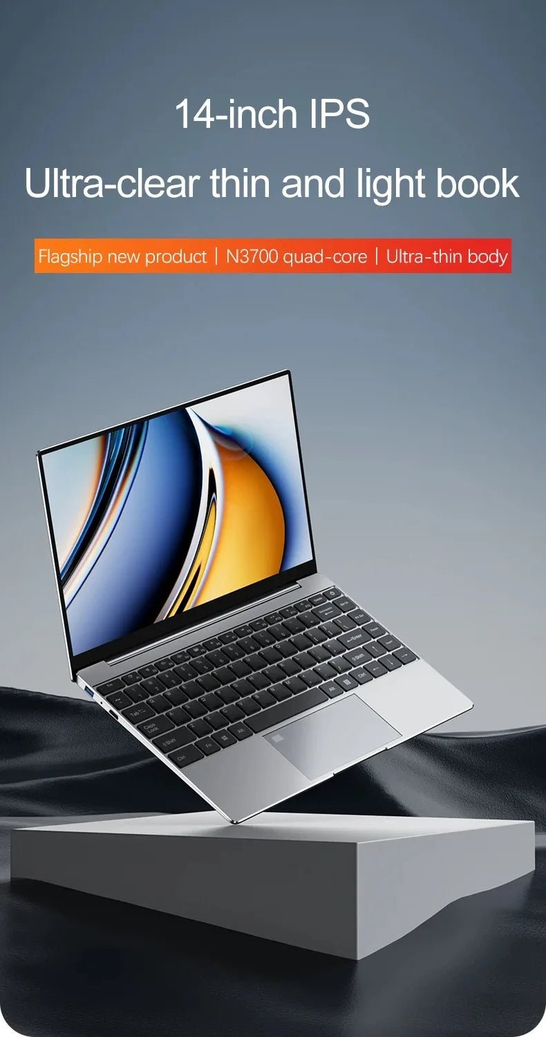 Ordinateur portable Ultra mince 14.1 "16 go de RAM 2 to SSD Intel N3700 ordinateur portable Windows 11 Pro 1920*1080 affichage bureau étude ordinateur PC - FATAONOrdinateur portable Ultra mince 14.1 "16 go de RAM 2 to SSD Intel N3700 ordinateur portable Windows 11 Pro 1920*1080 affichage bureau étude ordinateur PCProductivité & OrganisationFATAON