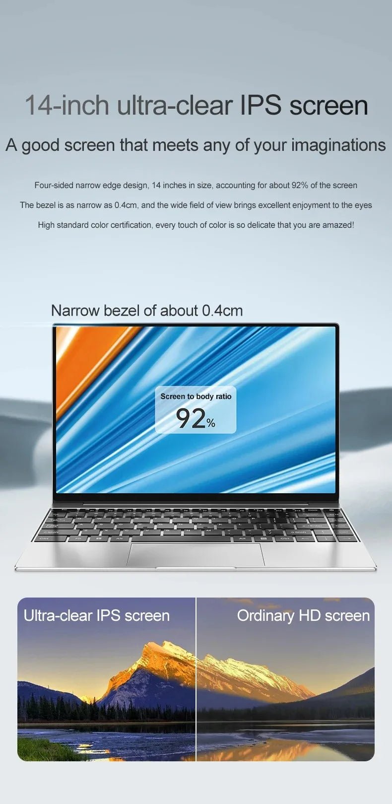 Ordinateur portable Ultra mince 14.1 "16 go de RAM 2 to SSD Intel N3700 ordinateur portable Windows 11 Pro 1920*1080 affichage bureau étude ordinateur PC - FATAONOrdinateur portable Ultra mince 14.1 "16 go de RAM 2 to SSD Intel N3700 ordinateur portable Windows 11 Pro 1920*1080 affichage bureau étude ordinateur PCProductivité & OrganisationFATAON