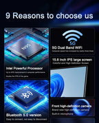 Ordinateur portable Ultra mince 15.6 "N95 32GB RAM 2048GB SSD ordinateur portable Gamer 7500mAh batterie bureau étude ordinateur PC Windows 11 Pro - FATAONOrdinateur portable Ultra mince 15.6 "N95 32GB RAM 2048GB SSD ordinateur portable Gamer 7500mAh batterie bureau étude ordinateur PC Windows 11 ProProductivité & OrganisationFATAON