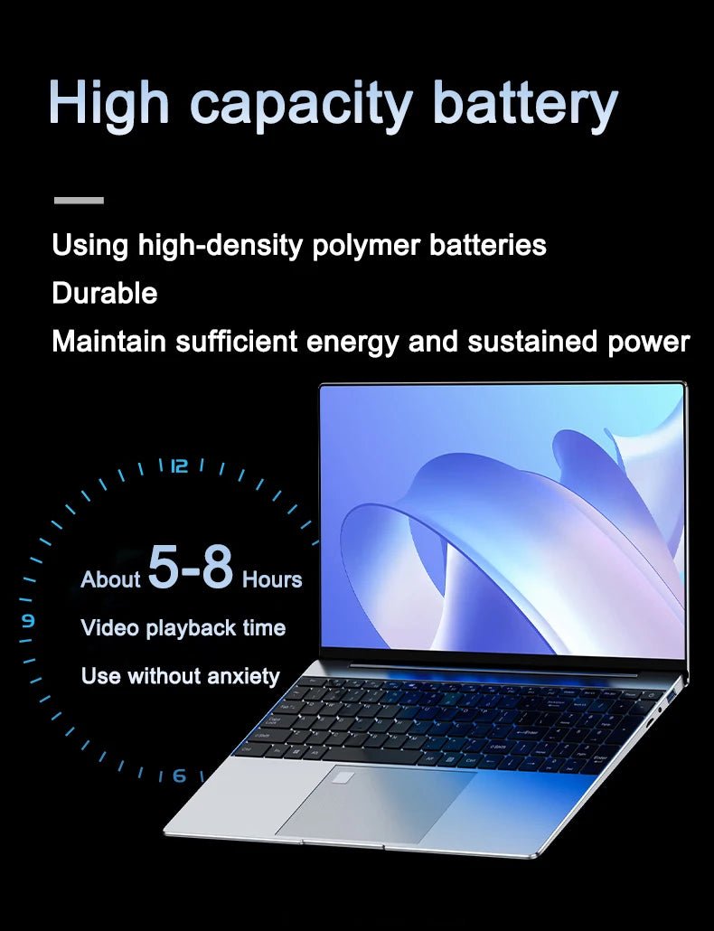 Ordinateur portable Ultra mince 15.6 "N95 32GB RAM 2048GB SSD ordinateur portable Gamer 7500mAh batterie bureau étude ordinateur PC Windows 11 Pro - FATAONOrdinateur portable Ultra mince 15.6 "N95 32GB RAM 2048GB SSD ordinateur portable Gamer 7500mAh batterie bureau étude ordinateur PC Windows 11 ProProductivité & OrganisationFATAON