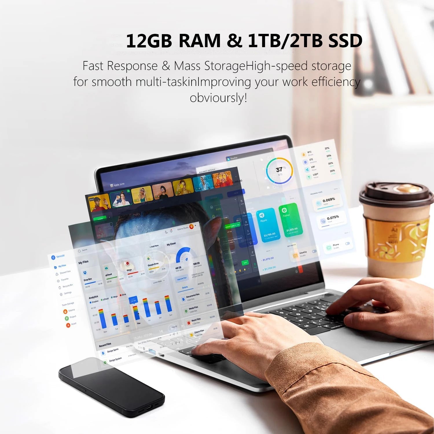 Ordinateur portable Xiaman ultra fin Windows 11, 14,1 pouces, 12 Go de RAM, 1 To SSD, Intel Atom A3950, 1920*1080, ordinateur de bureau et d'étude - FATAONOrdinateur portable Xiaman ultra fin Windows 11, 14,1 pouces, 12 Go de RAM, 1 To SSD, Intel Atom A3950, 1920*1080, ordinateur de bureau et d'étudeProductivité & OrganisationFATAON