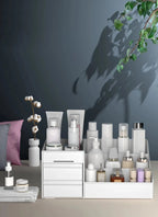 Organisateur cosmétique de bureau polyvalent avec conception de tiroir, idéal pour le rangement du dortoir et la collecte de maquillage - FATAONOrganisateur cosmétique de bureau polyvalent avec conception de tiroir, idéal pour le rangement du dortoir et la collecte de maquillageSolutions MaisonFATAON