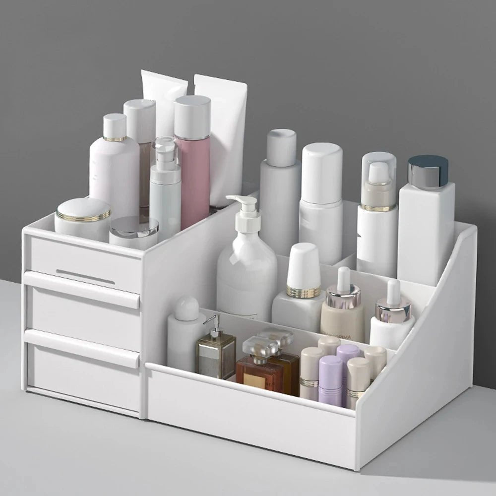 Organisateur cosmétique de bureau polyvalent avec conception de tiroir, idéal pour le rangement du dortoir et la collecte de maquillage - FATAONOrganisateur cosmétique de bureau polyvalent avec conception de tiroir, idéal pour le rangement du dortoir et la collecte de maquillageSolutions MaisonFATAON