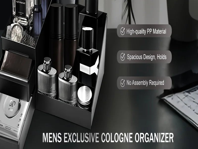 Organisateur de parfum et de colonnes pour hommes avec tiroirs – Boîte de rangement de cosmétiques de comptoir adaptée aux soins de la peau et aux articles de toilette - FATAONOrganisateur de parfum et de colonnes pour hommes avec tiroirs – Boîte de rangement de cosmétiques de comptoir adaptée aux soins de la peau et aux articles de toiletteSolutions MaisonFATAON