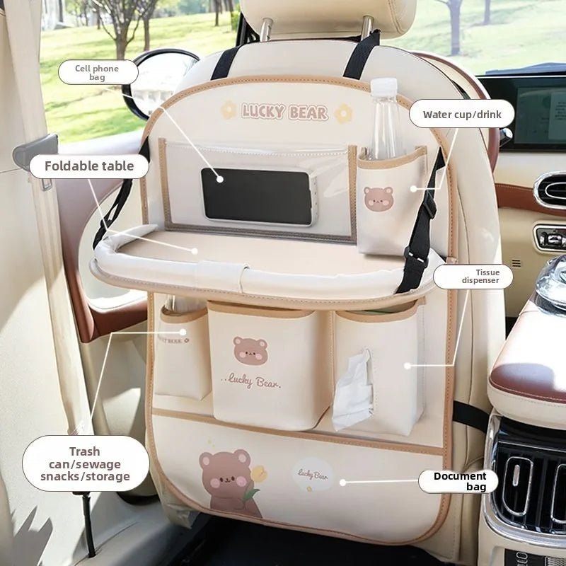 Organisateur de siège arrière de voiture - Sac de rangement suspendu, plateau de table pour siège arrière, planche de bureau montée sur véhicule - FATAONOrganisateur de siège arrière de voiture - Sac de rangement suspendu, plateau de table pour siège arrière, planche de bureau montée sur véhiculeAccessoire AutoFATAON