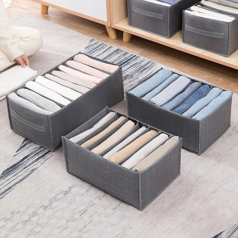 Organiseur de vêtements pour placards, boîte de rangement pour pantalons, jeans, organisateur de placard, tiroirs, sous-vêtements, chaussettes, t-shirts, organisateurs de rangement pour armoire - FATAONOrganiseur de vêtements pour placards, boîte de rangement pour pantalons, jeans, organisateur de placard, tiroirs, sous-vêtements, chaussettes, t-shirts, organisateurs de rangement pour armoireSolutions MaisonFATAON
