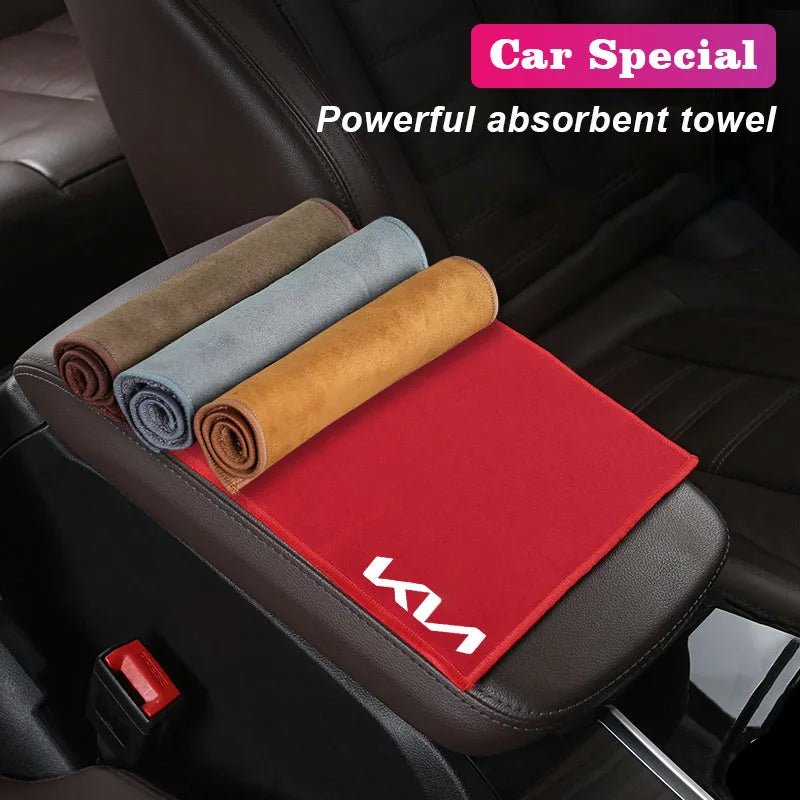 Outils de nettoyage intérieur de voiture, serviettes de lavage en microfibre, brosse de nettoyage pour KIA EV6 Stinger RIO Sorento Picanto Ceed Borrego Syros K4 - FATAONOutils de nettoyage intérieur de voiture, serviettes de lavage en microfibre, brosse de nettoyage pour KIA EV6 Stinger RIO Sorento Picanto Ceed Borrego Syros K4Accessoire AutoFATAON